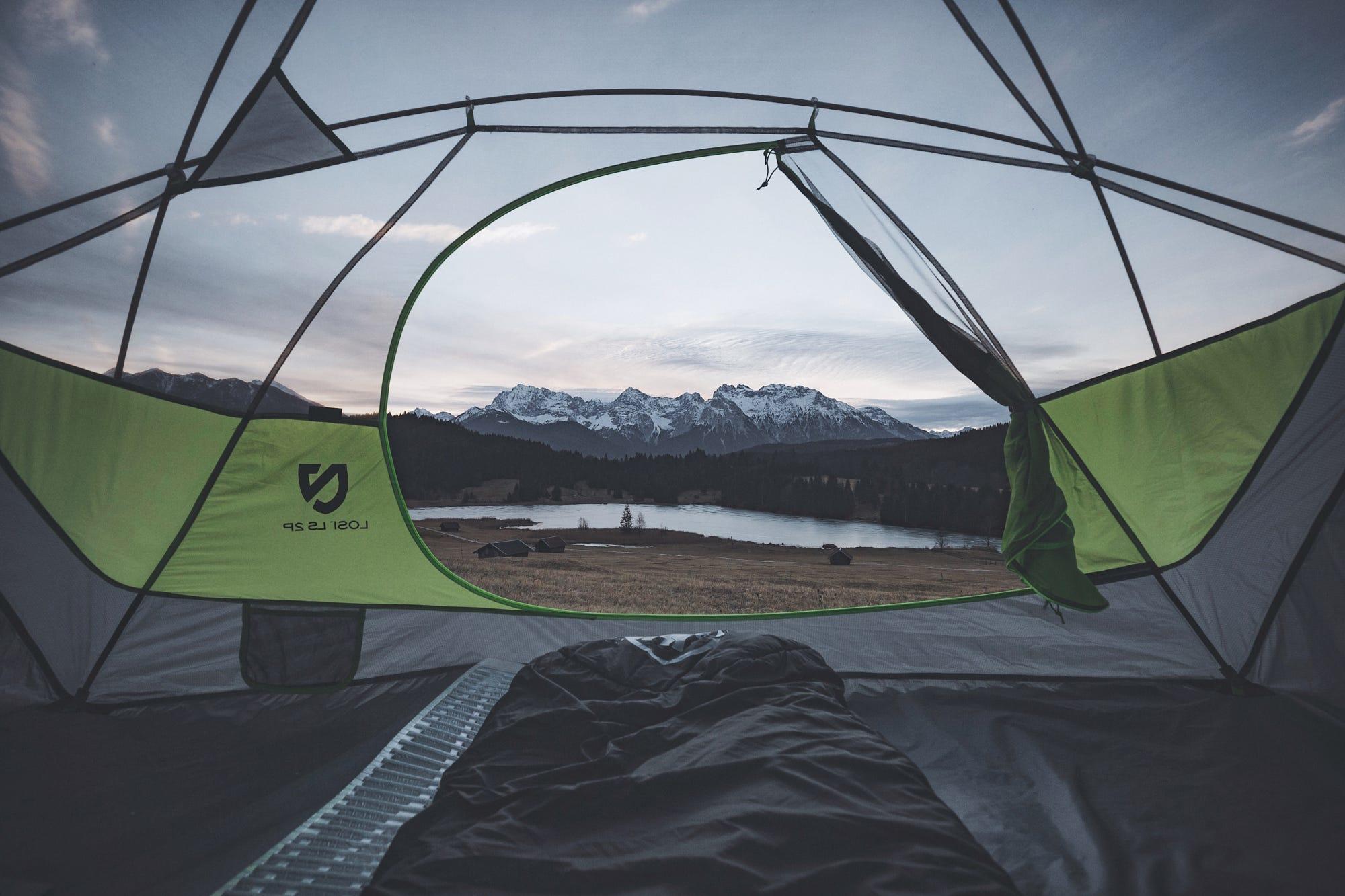 Wake up in the mountains.