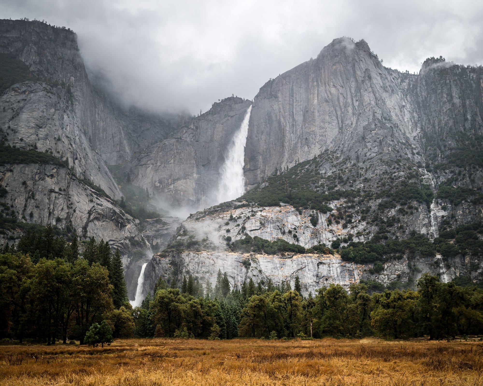 yosemite falls. yosemite. california.