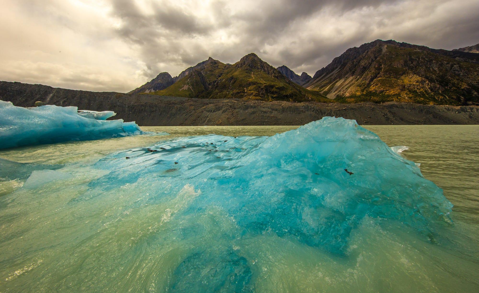 Tasman Lake Icebergs