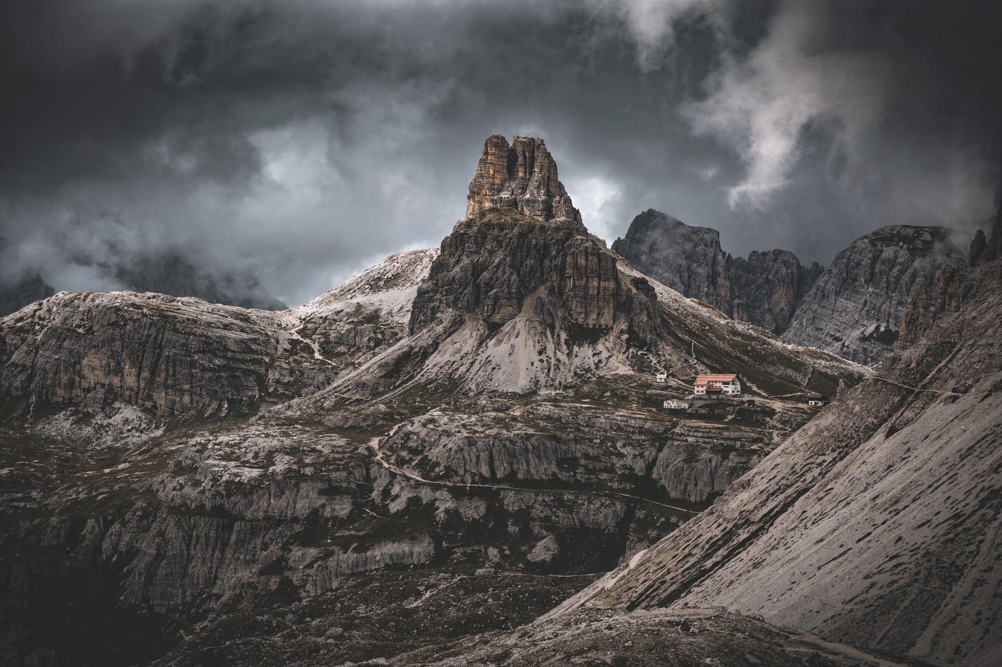 Look on the opposite side of the Tre Cime.