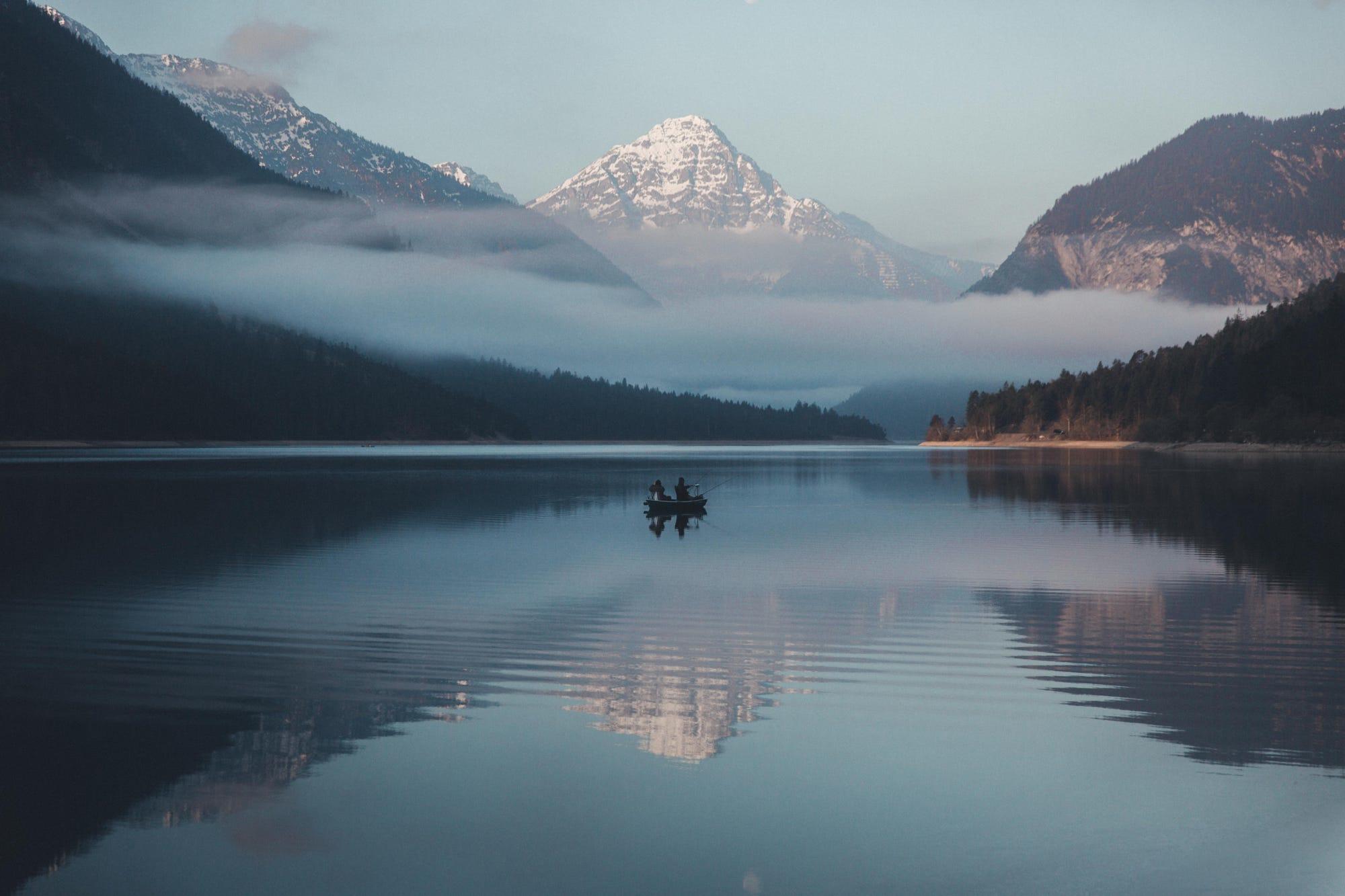 Quiet mornings on the lake.