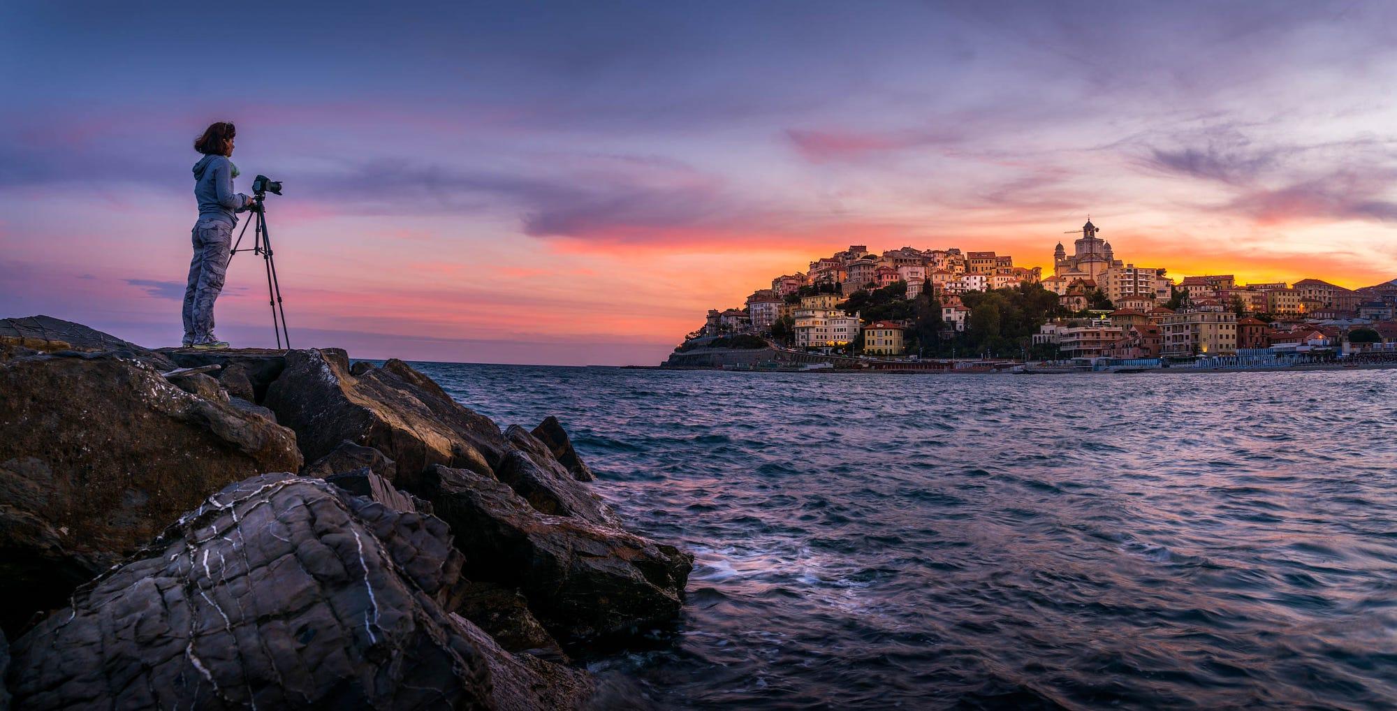 The photographer in Imperia