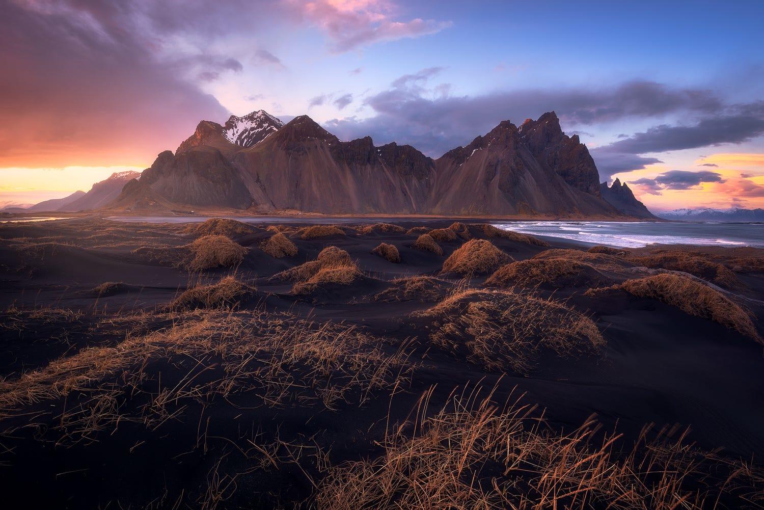 Last Light at Stokksnes