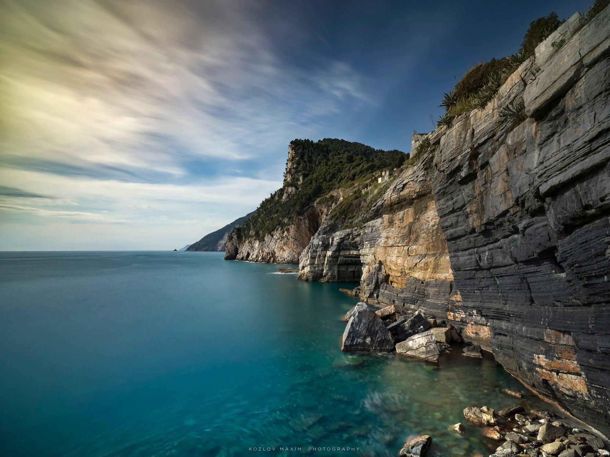 Rocky coast of Liguria